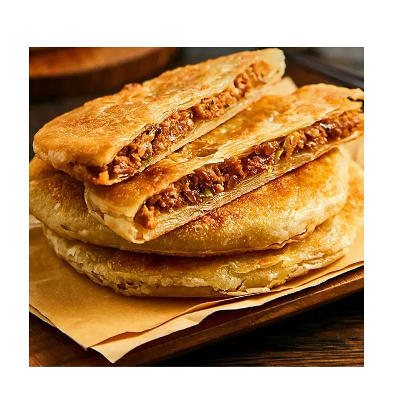 Hot sales automatic Aloo paratha beef pie stuffed pie production line