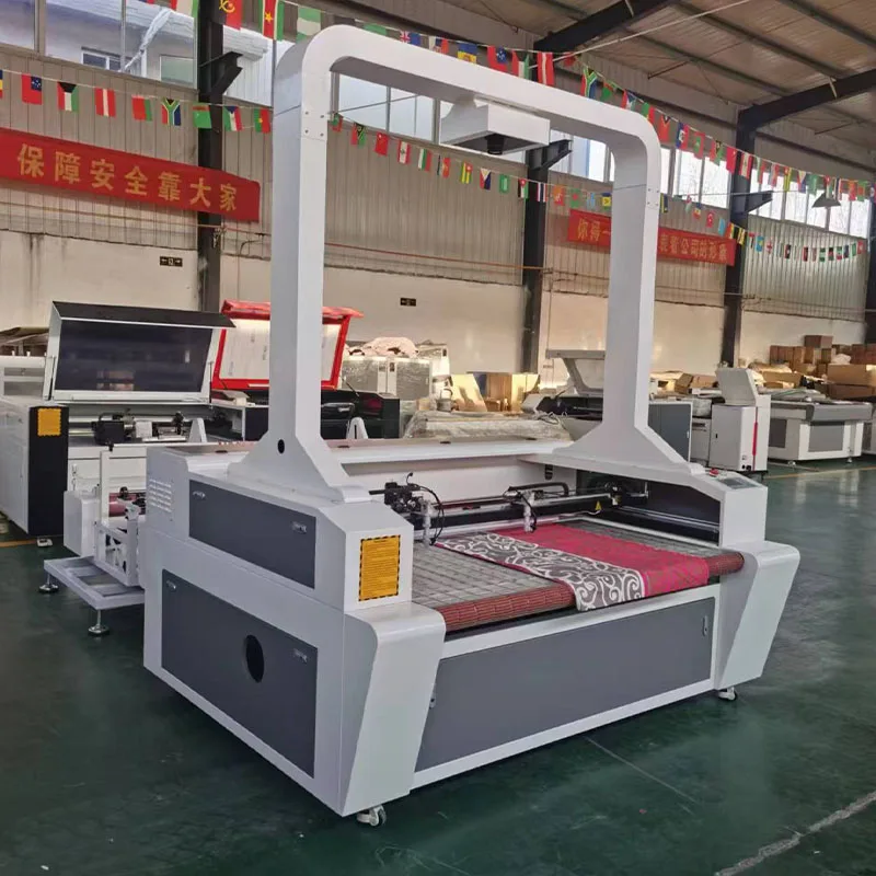 Automatic Feeding laser cutting machine For Fabric Cloths Home Textile with ccd camera