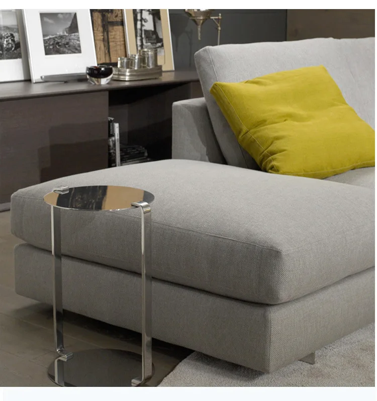Modern Style Minimalis Salon Fabric Sectional L Couch Living Room Sofas Set Home Furniture