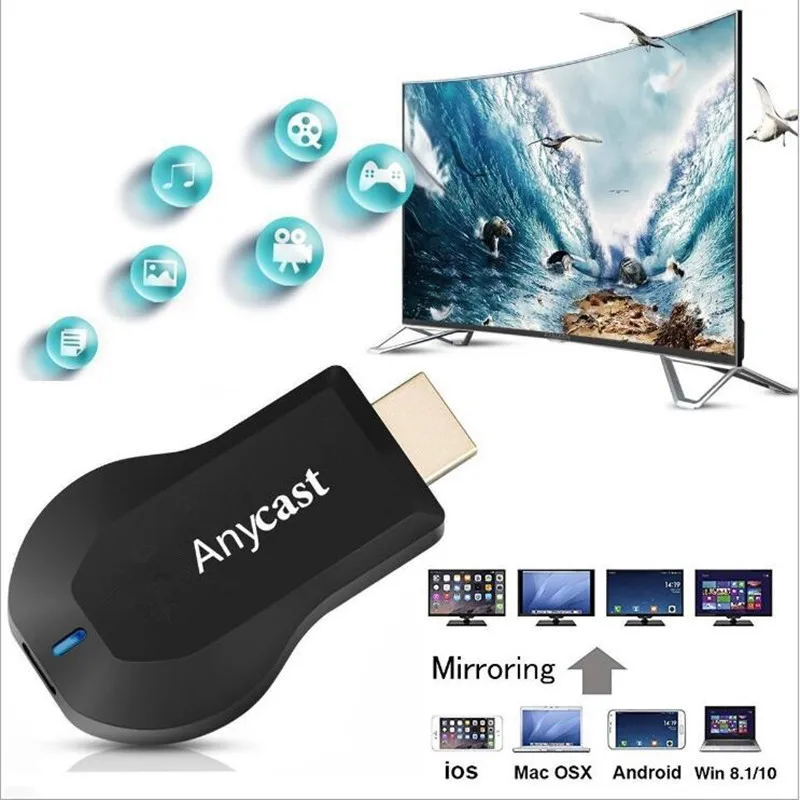 Anycast M9 plus For Google mirroring multiple TV stick Adapter Mini Android WiFi Dongle 1080P For Netflix Youtube
