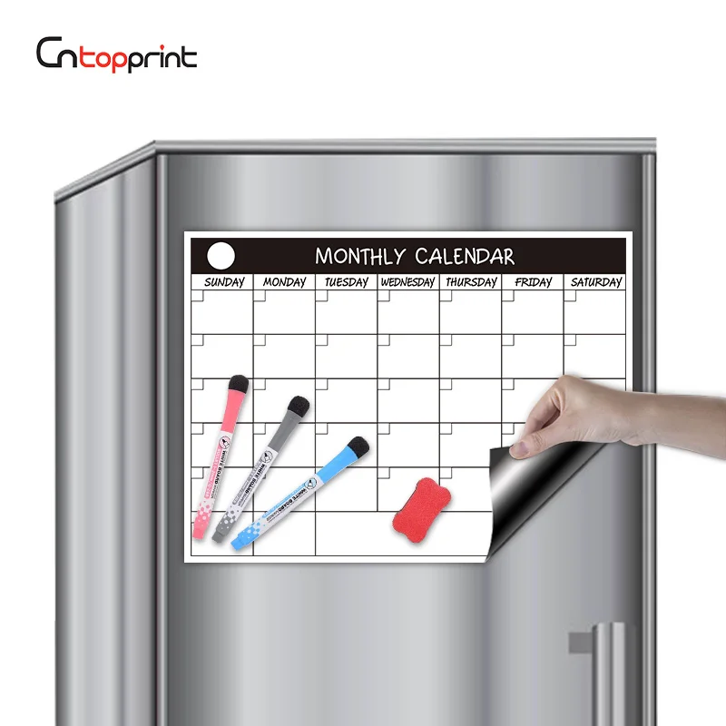 hot sale 2021 2022Monthly Weekly Reusable Fridge Meal Planner