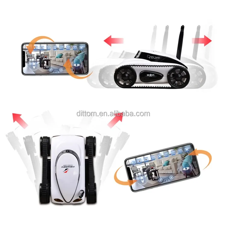 I-Spy Toys WIFI Real-time Transmission Mini RC Tank 777-272 RC Camera Cars with 30W Pixels