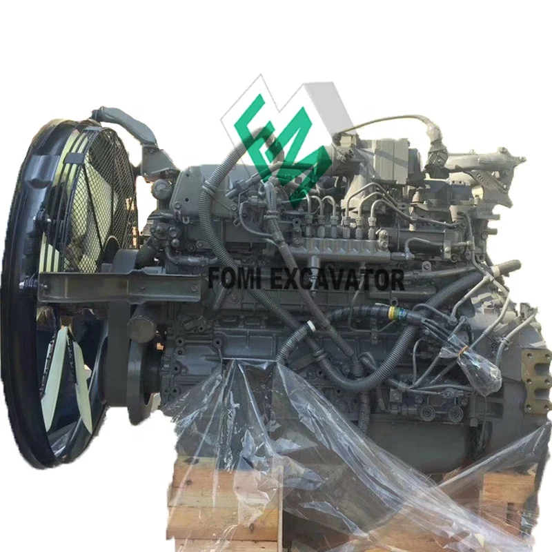 FOMI 6BG1 Engine Motor Used ZX200 SH200 Excavator Parts Diesel 6BG1T Engine Assembly For ISUZU 6BG1 Engine