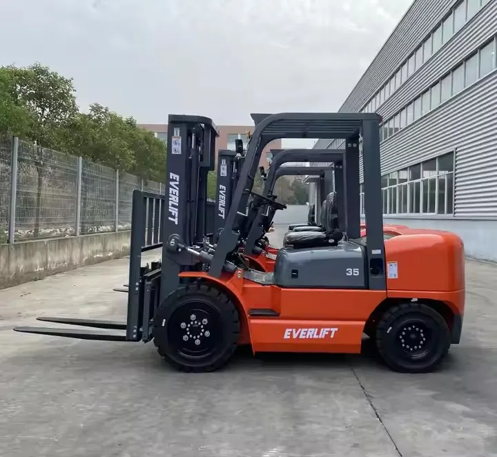 CPCD30 3 Ton Diesel Forklift 3M 4M 5M 6M triplex mast EVERLIFT Brand New Diesel Forklift Truck For Sale