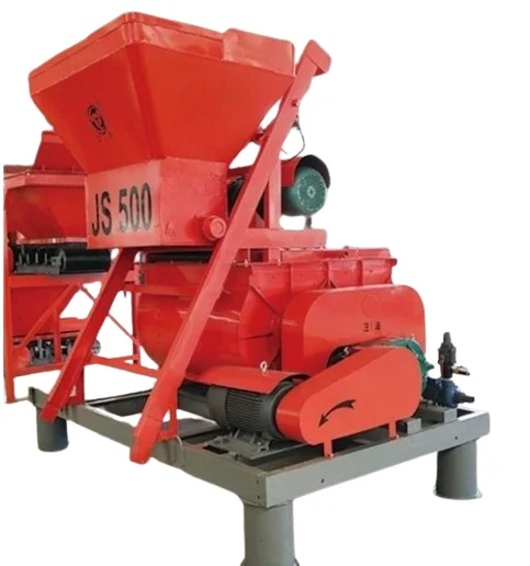 JS1500 Professional Double Shaft Diesel Concrete Mixer New Core Motor Engine Pump Direct Batching Plant Used Cement Aggregates
