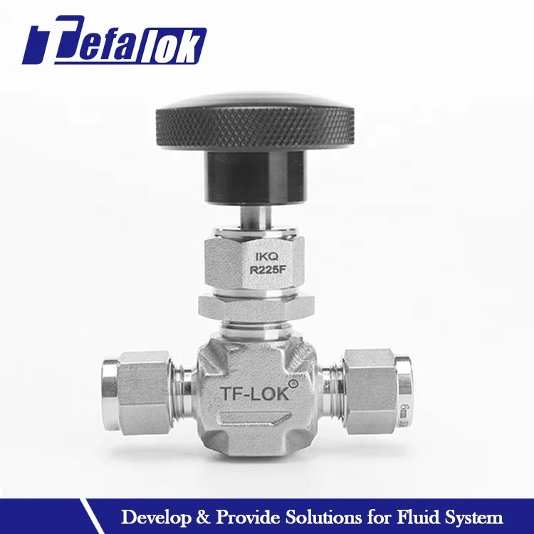 1/2 NPT Swagelok Type Double Ferrule End Needle Valves Stainless Steel One-piece Bonnet Needle Valve