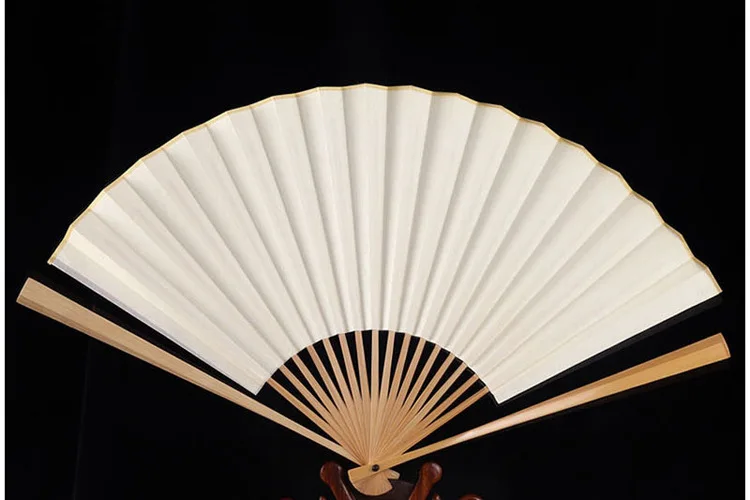 Chinese classical dance fan Folding diy painting fan Bamboo kung fu fan