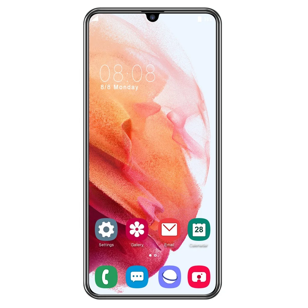  В наличии S21U Android смартфон 6 5 дюймов сенсорный экран HD камера 12GB + 512GB Двойная для телефонов на базе