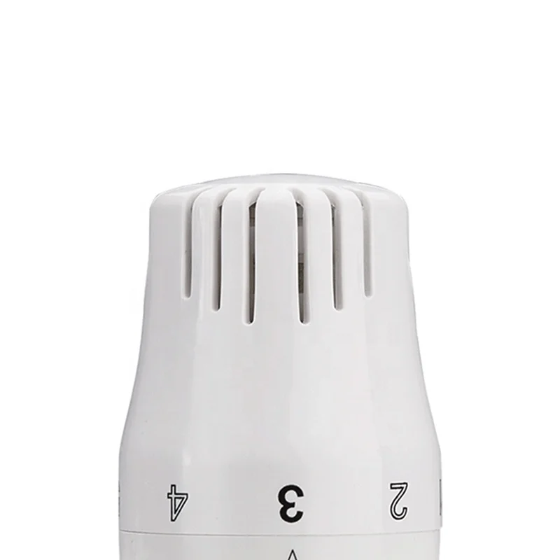 M30*1.5mm plastic trv head ABS White Temperature Control Thermostatic Radiator Valve Head