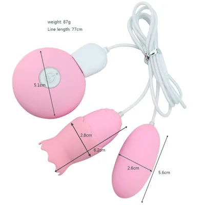 
Tongue wireless remote control USB rechargeable massager Waterproof vibration rod 