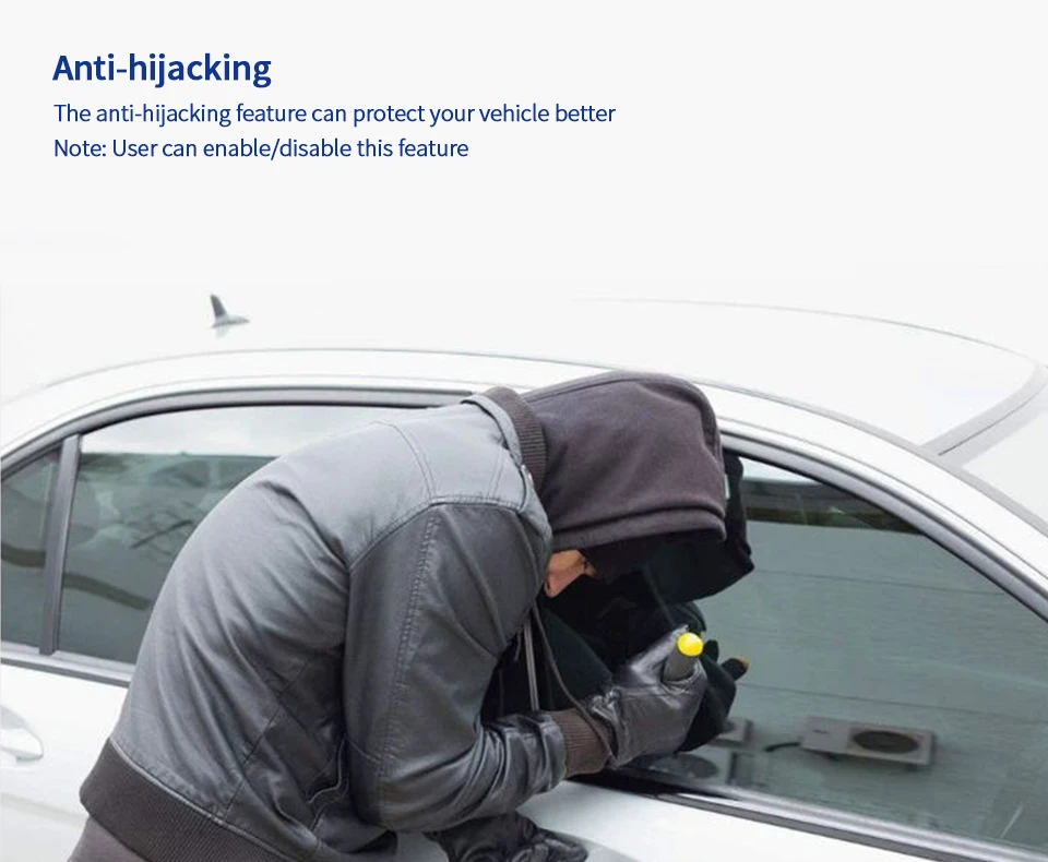 Factory Price Universal EC002-NFC DC 12V Burglar Alarm with PKE push start button & remote engine start auto start