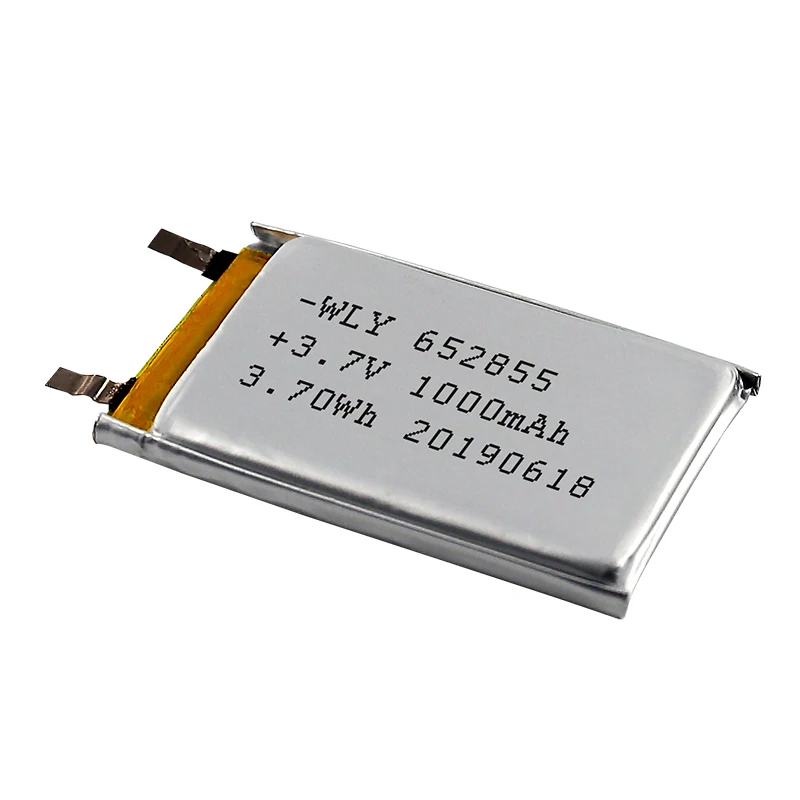 652855 1000 мАч перезаряжаемая литиевая полимерная батарея 3 7 В lipo с PCM