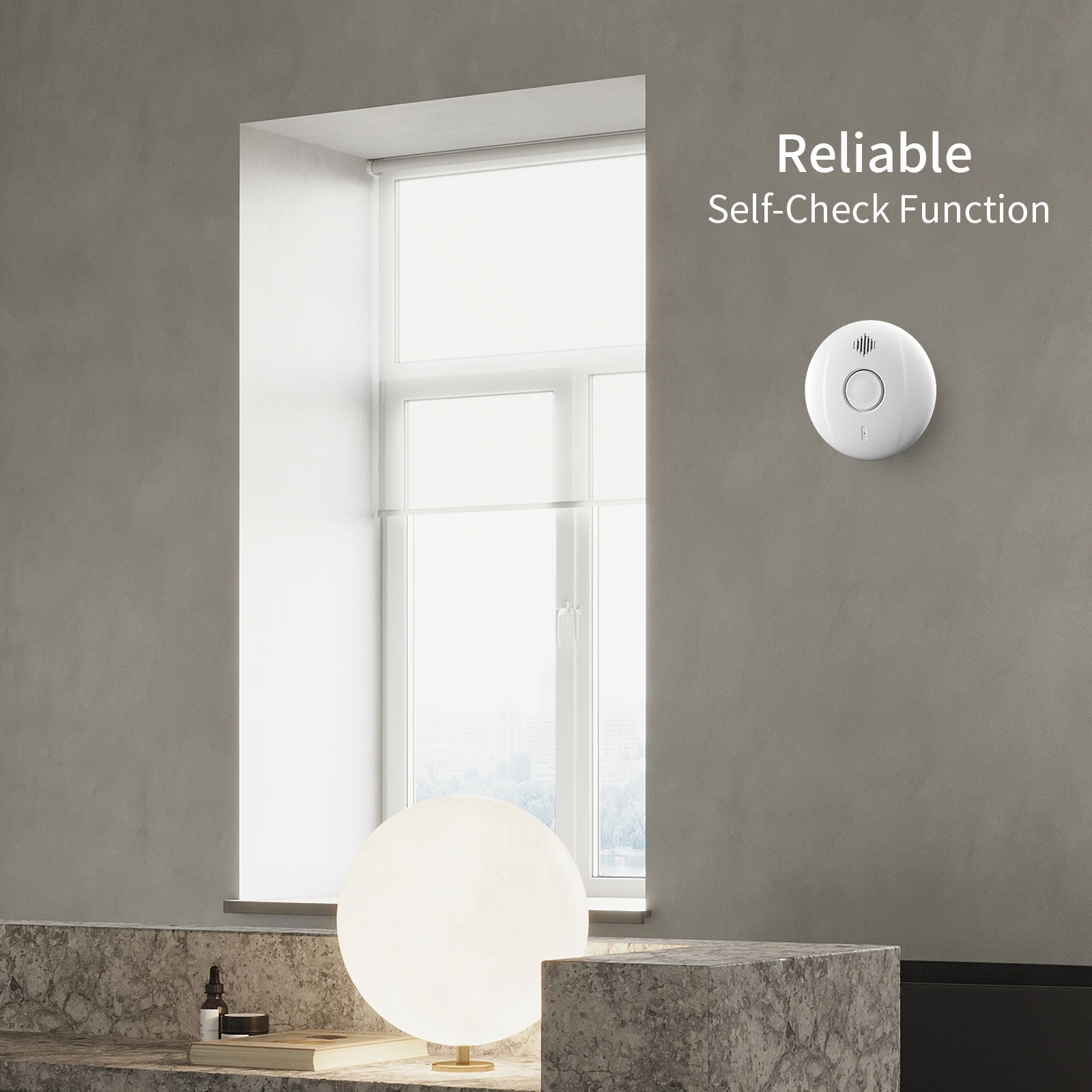 Photoelectric Detector Sealed Battery Smoke Alarm Product Stand Alone Smart Sensor Wireless Standalone Zigbee En14604