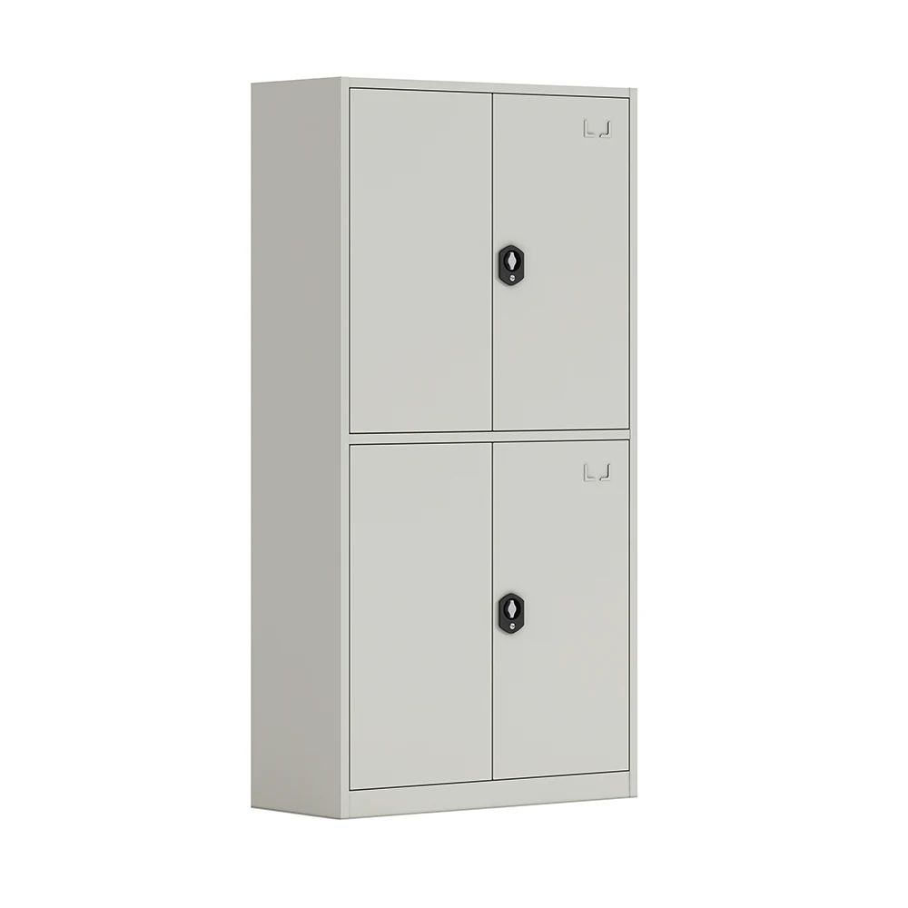 Heavy Duty Steel Shelf Cabinet Ventilated Clear View Doors Drawers Compart Mented Hinged Locking