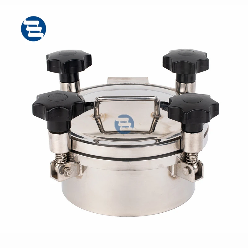 Wine And Beverage Pharmaceutical Industry External Open Cover And Flanged Scope And Optional Scope Pressure Manhole
