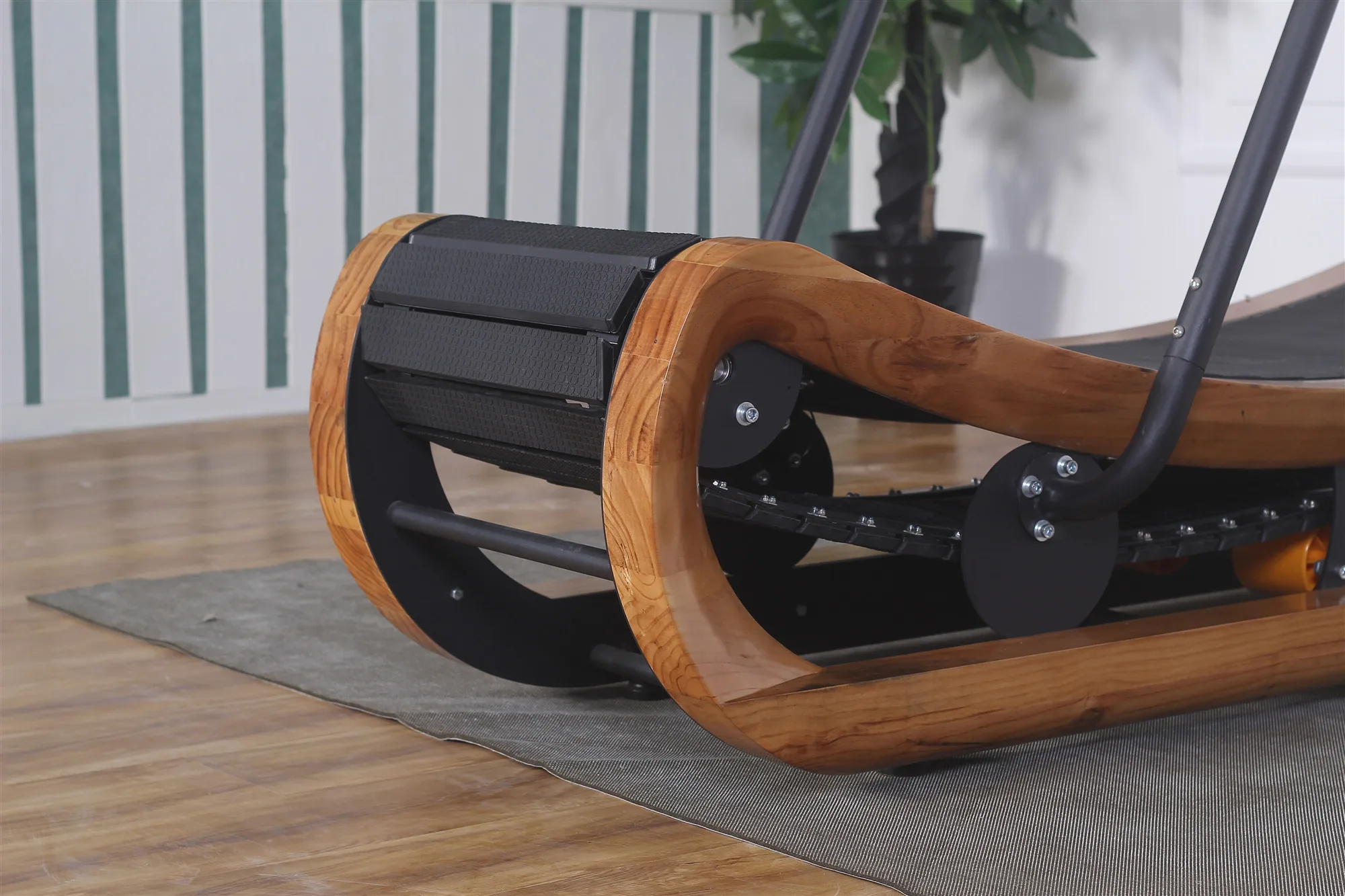New Design Wooden Curved Treadmill Fitness Gym Equipment Machine Sir Runner