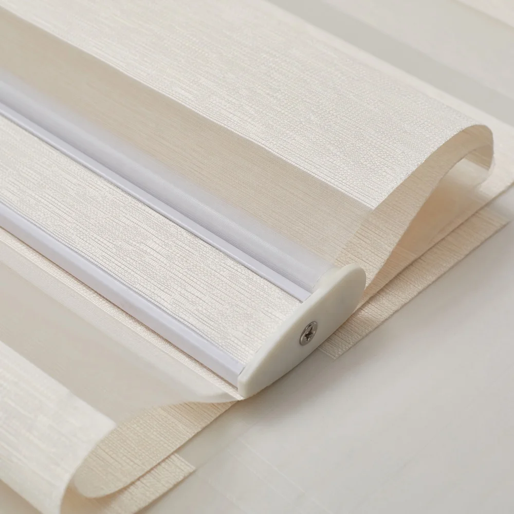 Custom Blackout Dual Window Blinds Sliding Glass Doors Zebra Blinds