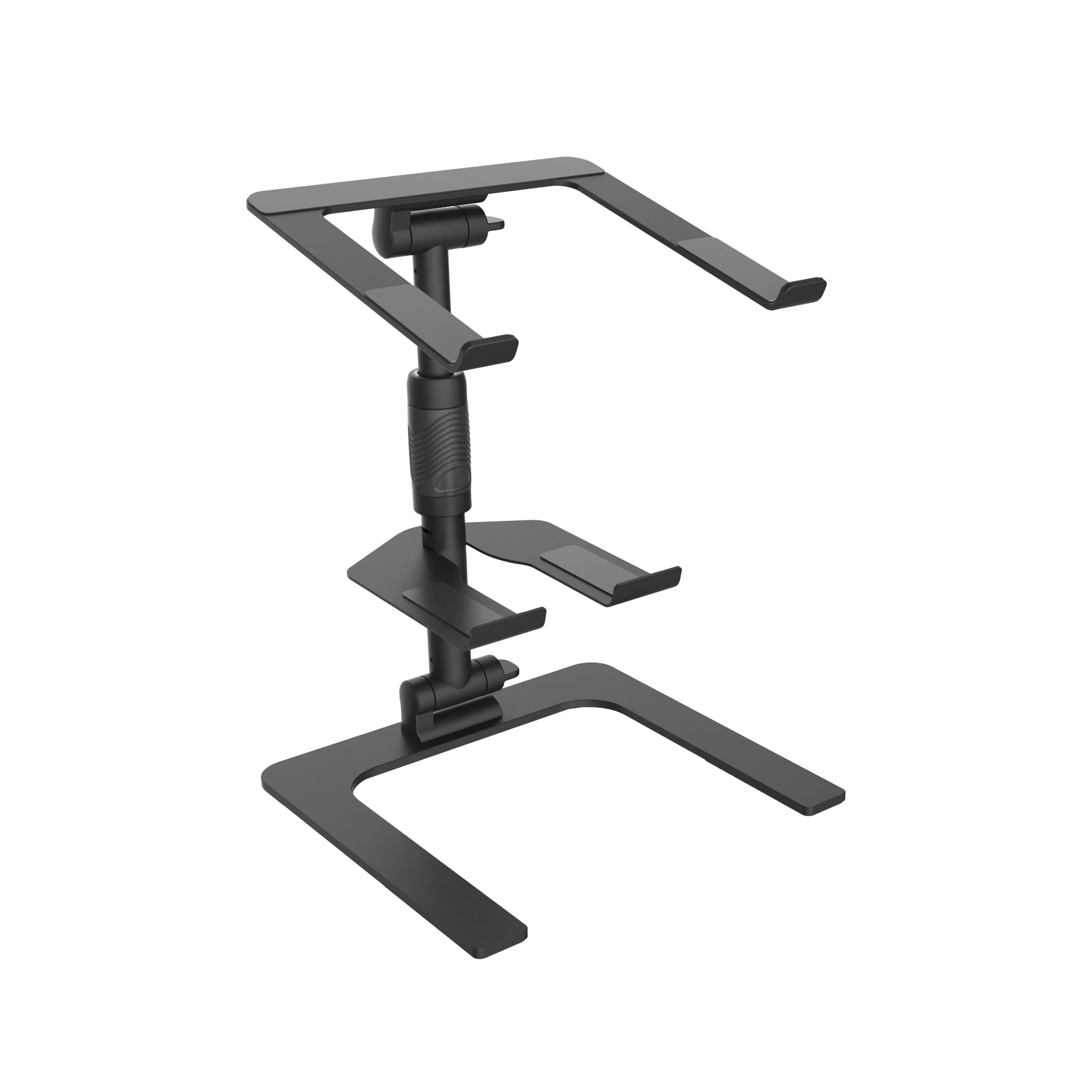 Accuracy Pro Audio DJS007 Digital Pro DJ Computer Desk Black Dj Stand Color Adjustable speaker stand