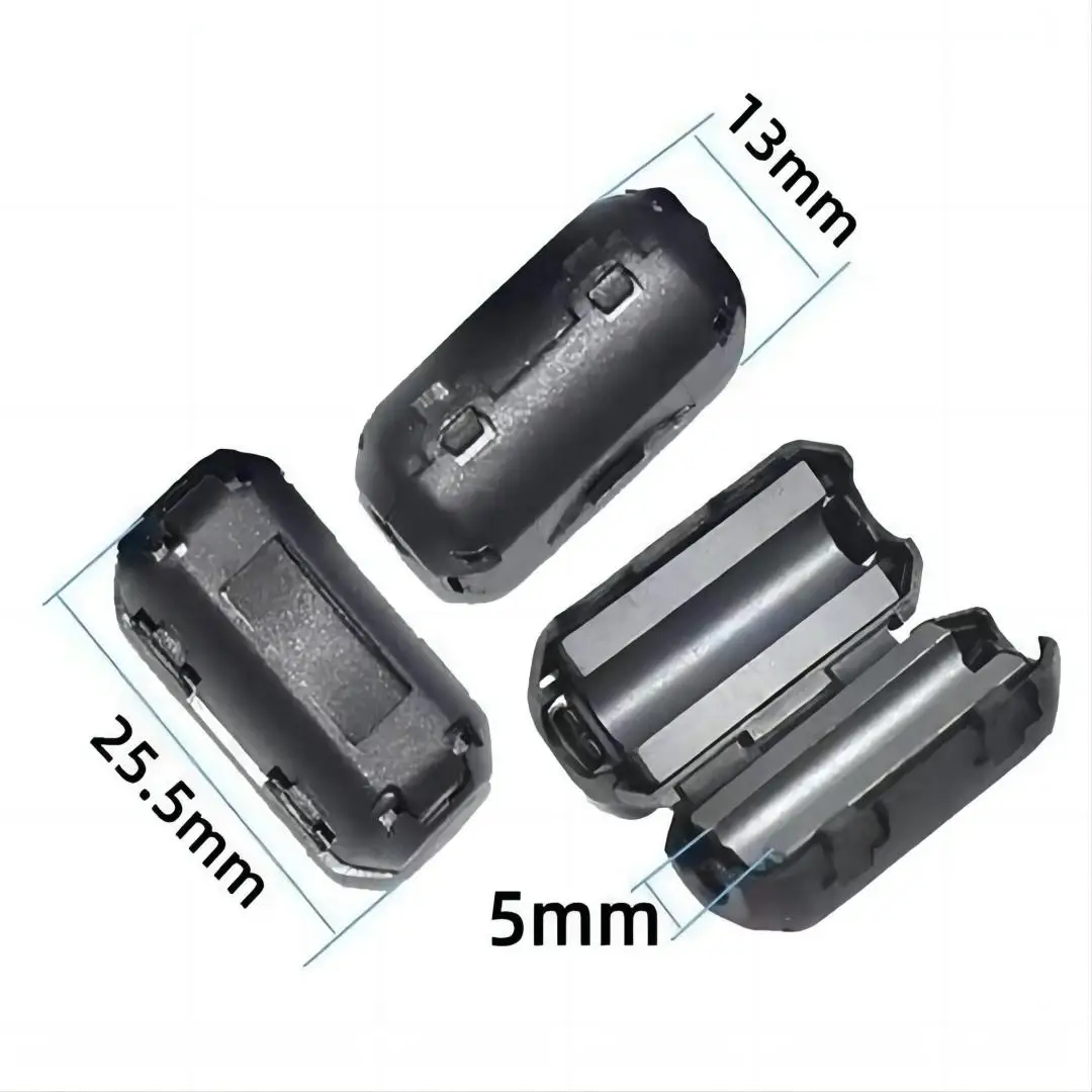 Office Accessory ABS Snap-On EMI Degaussing Filter Anti-interference Ferrite Ni-Zi Magnetic Core Buckle Magnetic Ferrite Ring