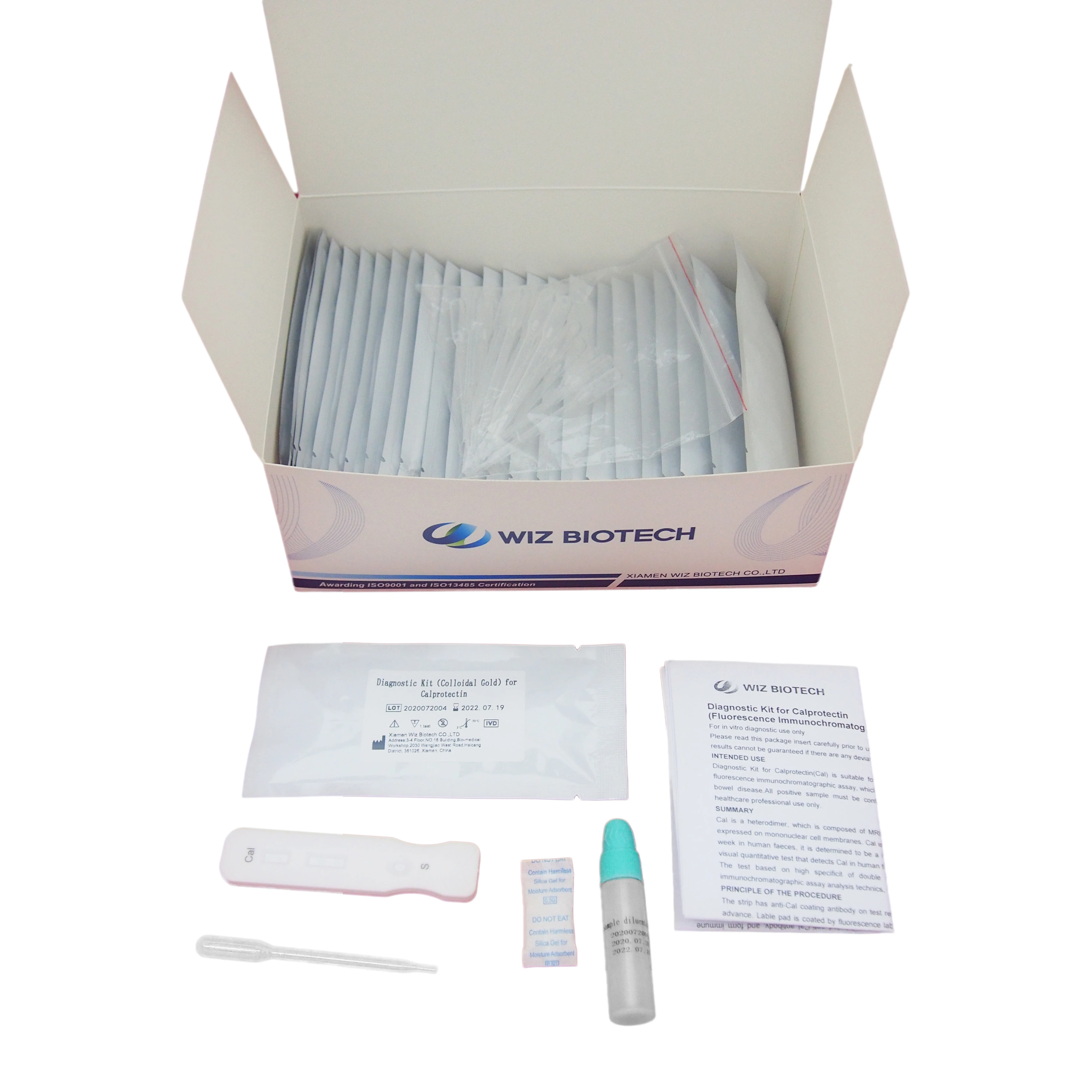 One step Calprotectin Rapid test kit Faces cal diagnostic kit