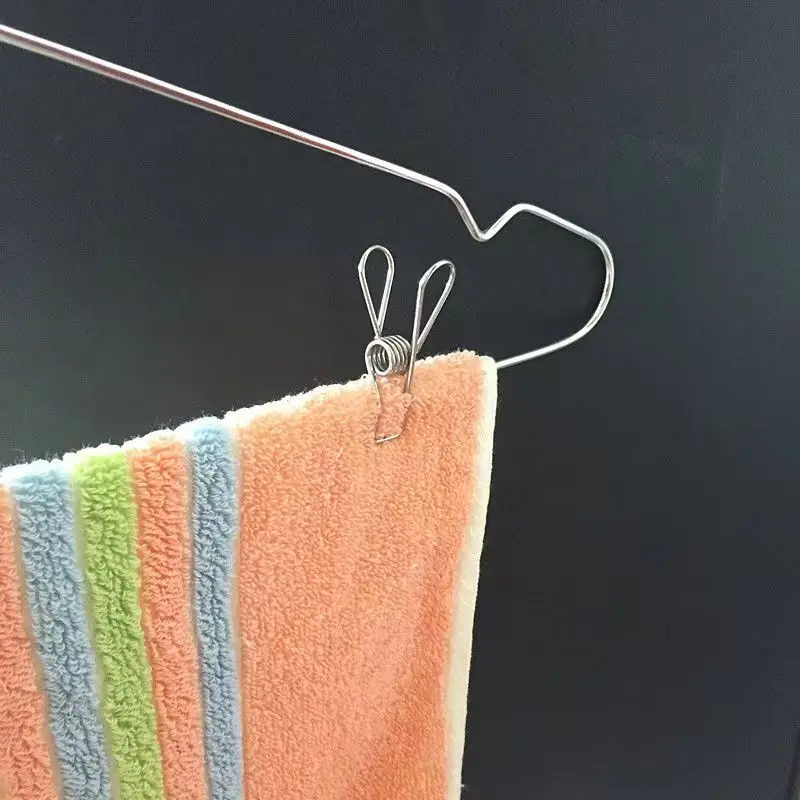 Clothes Chip Clips All Metal Stainless Steel Pin No Rust Stains Extra Large Wide for Holding Clothes Snack Bag Clamps