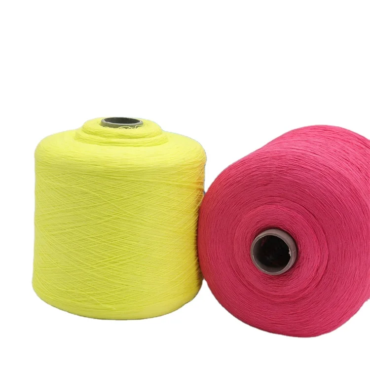 Wholesale Yarn 100% Vortex Spun Polyester Wholesale Yarn 32S/2 Recycled  Imitation Linen