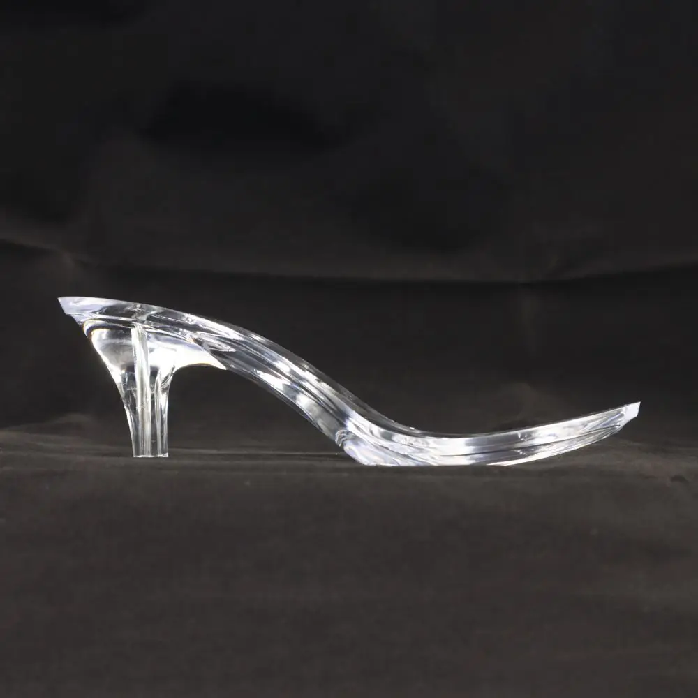 Factory sales Plating various colors Transparent crystal PC heel for shoe making charm