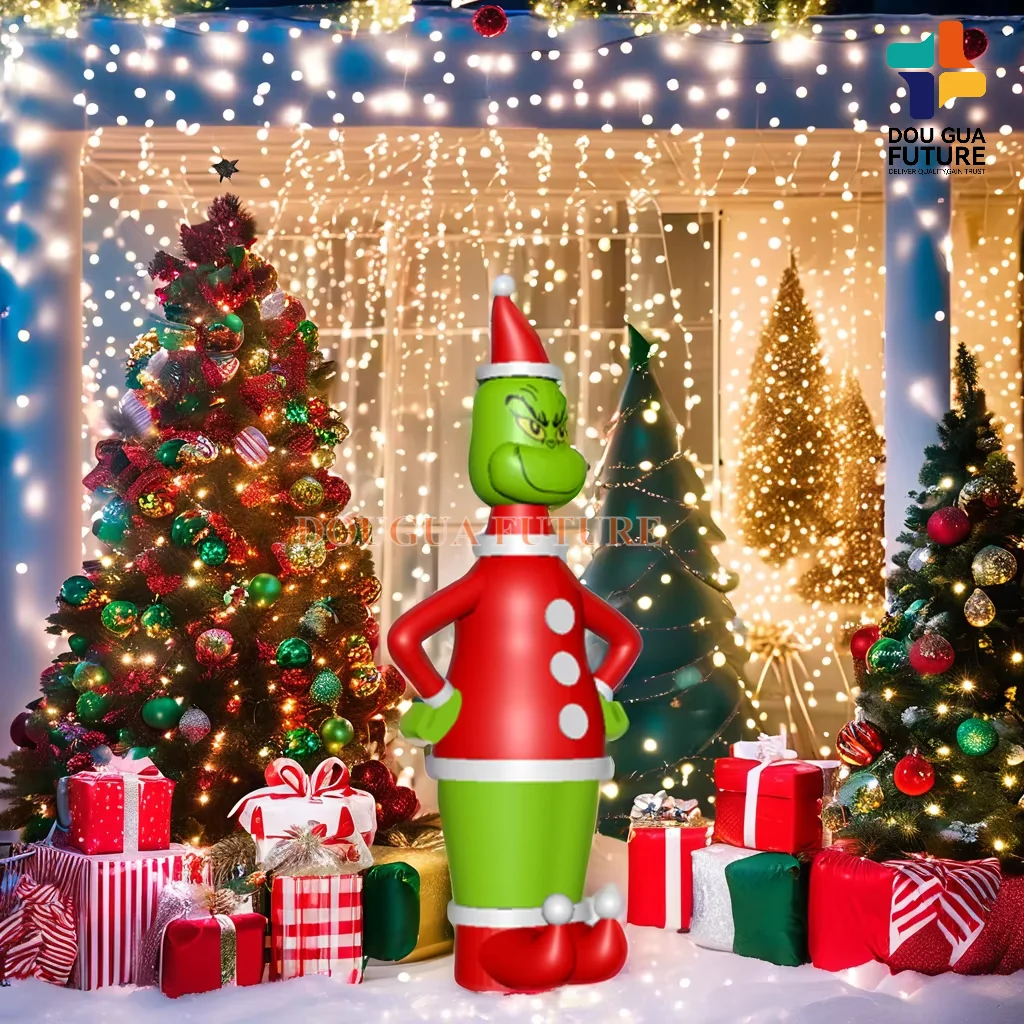 Christmas Outdoor Yard Decoration Giant Inflatable Monster Grinch Advertising Inflatable Product