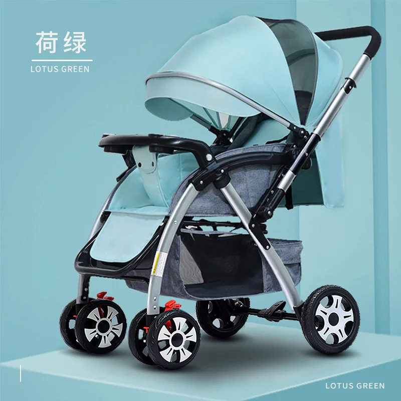 Four-season Baby Newborn Stroller Wide Space Stroller for Baby Boy
