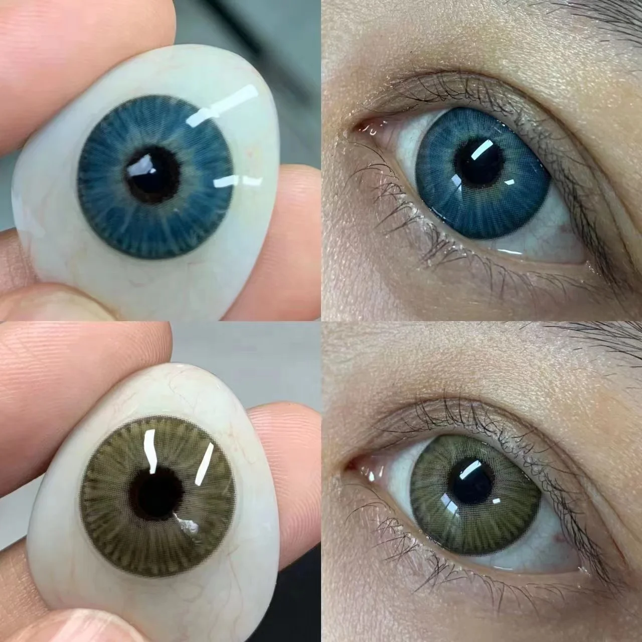 Realcon Fancylook New York Blue Small Pupil Eye Color Colored Contact Lenses De Contact