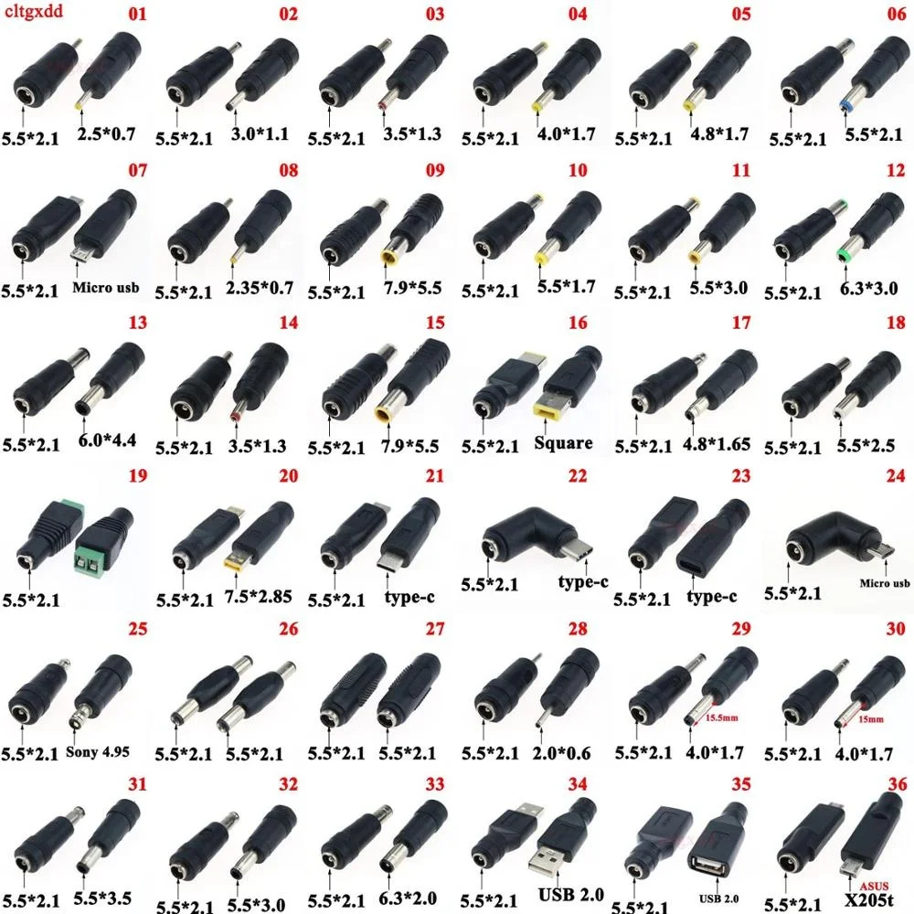 5 В/12 В 5,5*2,1 мм «Мама» к 4,0*1,7 мм «папа» разъем питания постоянного тока, переходник для ПК, ноутбука, камеры, адаптера и т. д.