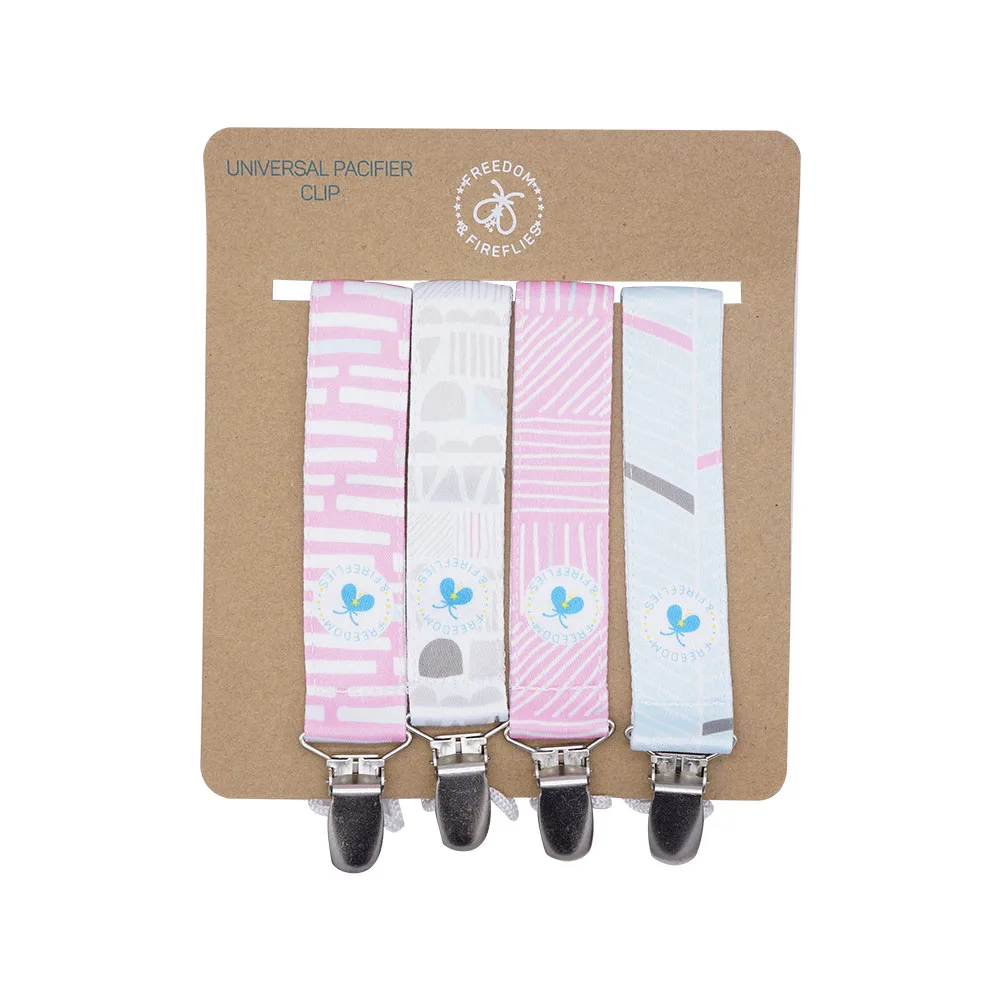 Wholesale price custom cute dummy pacifier holder clip baby pacifier clip