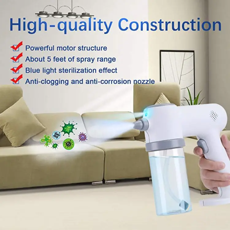 
rechargeable nano Steam spray gun Touch screen nano sterilizer steam gun desinfectent vaporizer machine nano vaporizador 
