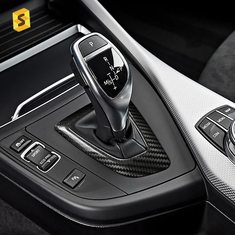 ES RHD Factory Price Car Interior Accessories Carbon Fiber  f20 Car Center Control Gear Shift For bmw f30 interior trim right