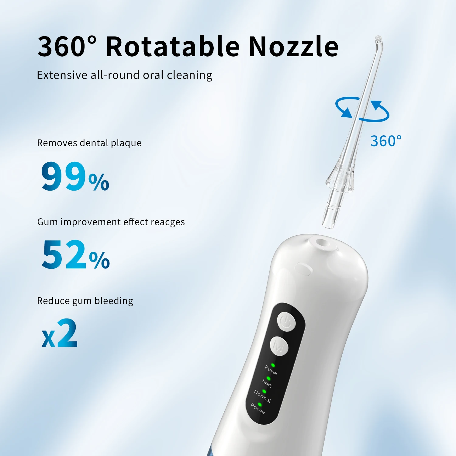 Electric Rechargeable Hot Selling Tooth Ir rigator Flosser Water Waterproof Ipx7 Water Flosser