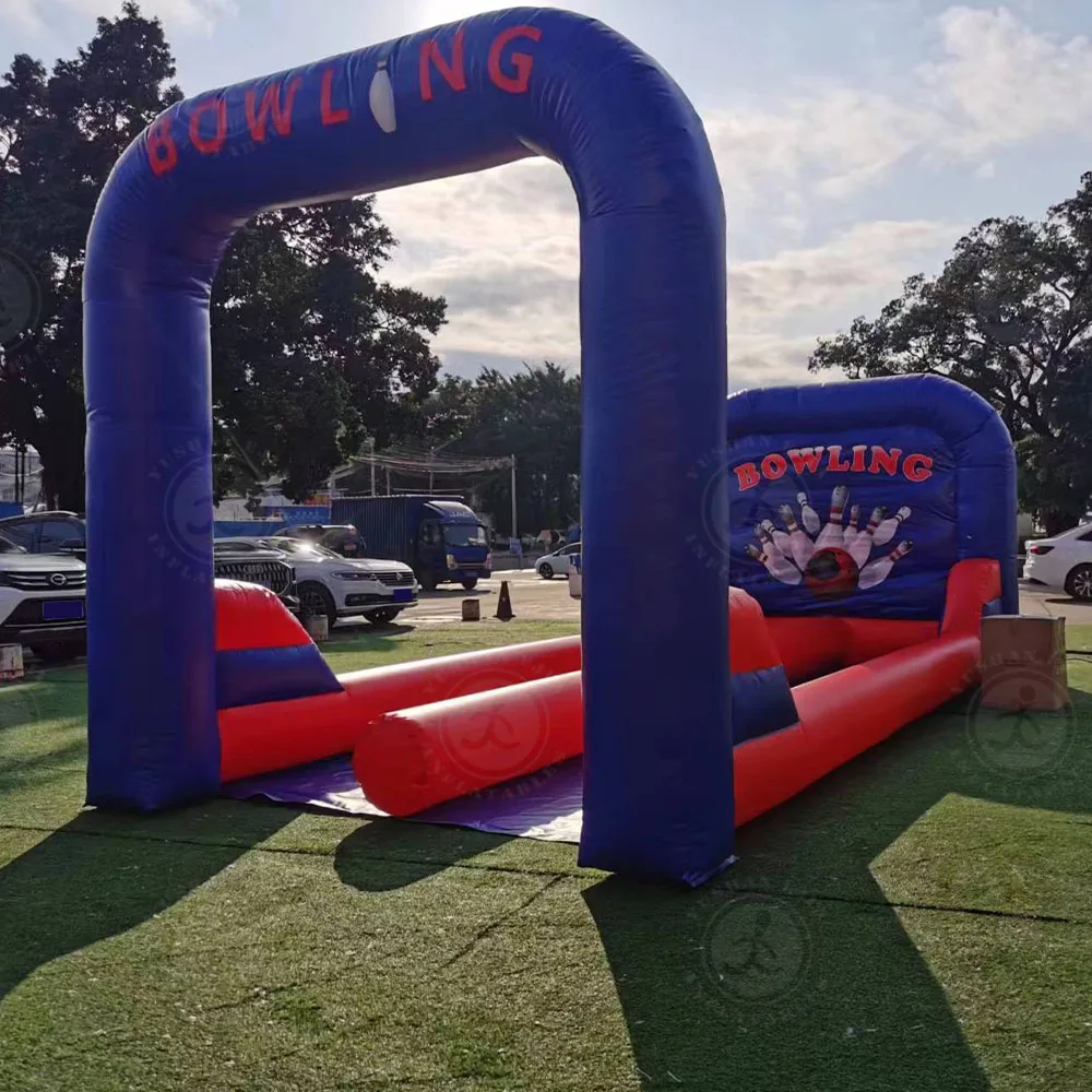 Commercial High Quality Adults Game Inflatable Bowling Game Indoor Used Bowling Alley Lane Cost For Sale