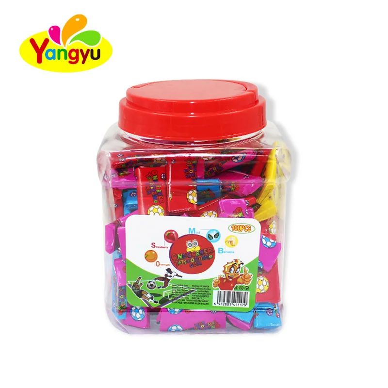 Оптовая продажа из Китая фабрики жевательной резинки с татуировкой