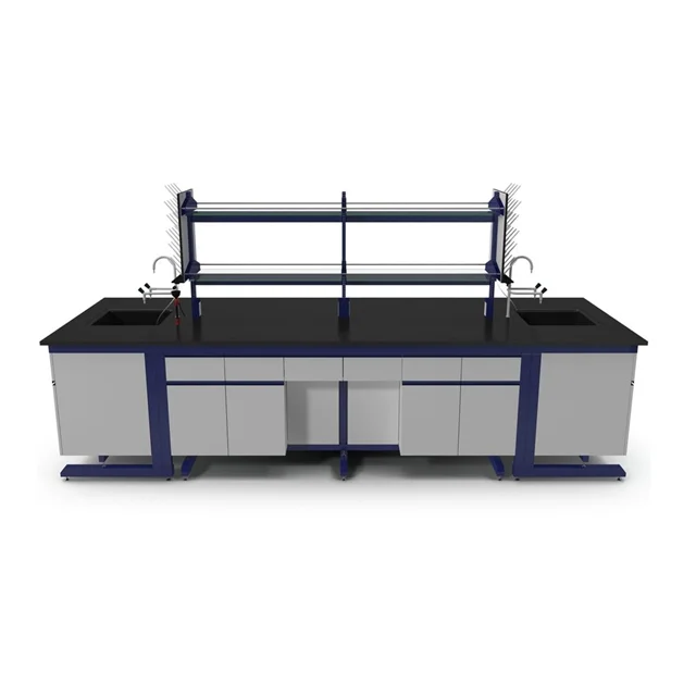 CARTMAY Laboratory Furniture Full Steel Trespa Worktop Chemistry Center Work Benches Biology Science Lab Student Tables