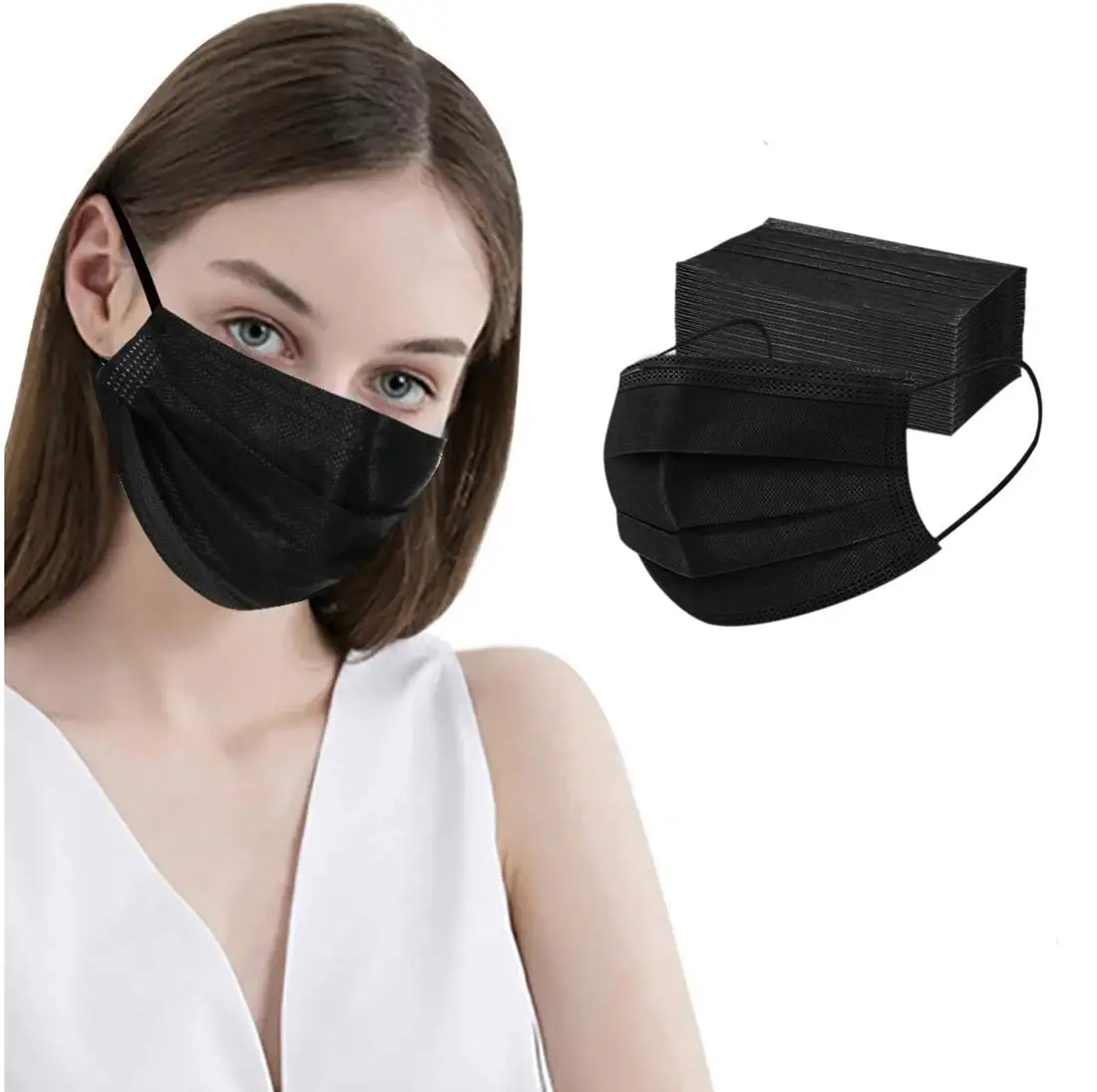 ASTM F2100 Medical Facemasks Good Protective Level 1 Disposable Masks 3 Ply Surgical Masks