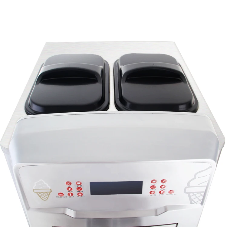 Hot Sale 3 Flavor Soft Ice Cream Machine Commercial Ice Cream Making Snack Machine