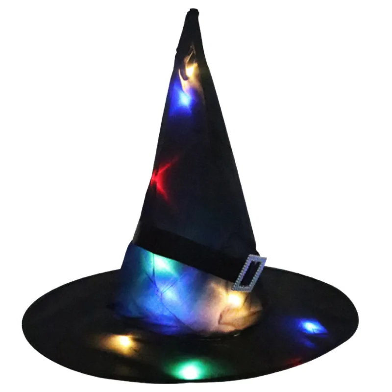 Halloween Kids Hat Oxford Cloth Wizard Hat Makeup Costume Props Witch Hats For Festival Party