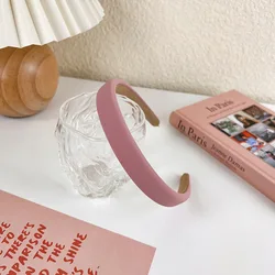 Pale peach apricot blush pink skinny wide plain headband wedding christening first communion party headhead