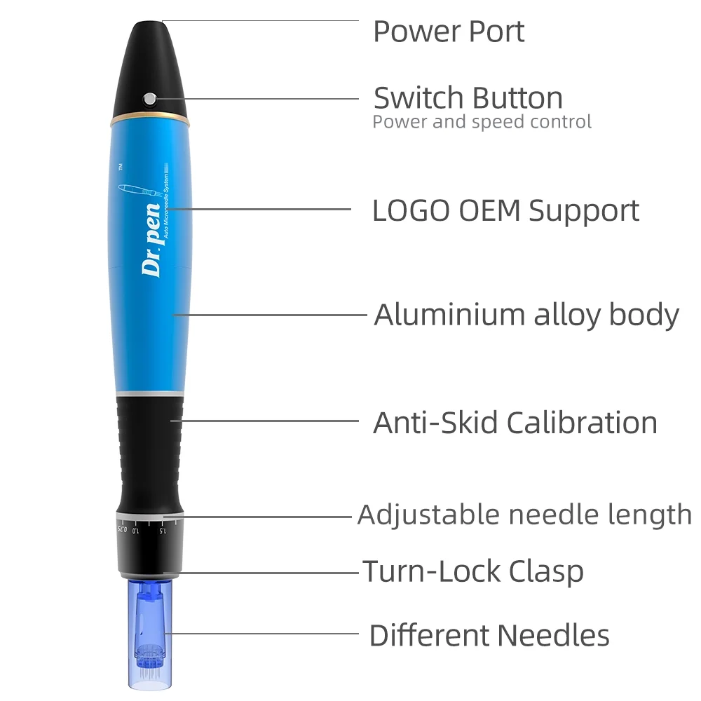 A1-w 16pin 5 speed wireless AMTS derma pen manufacturer micro needling therapy system