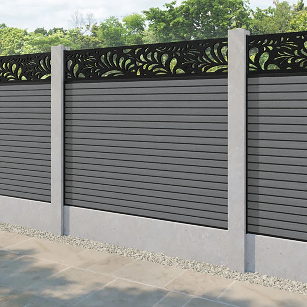 Decorative Collapsible Board Garden Gate 20*90 Outdoor Wood Garden Wall Panel Wpc Semi Board Fence