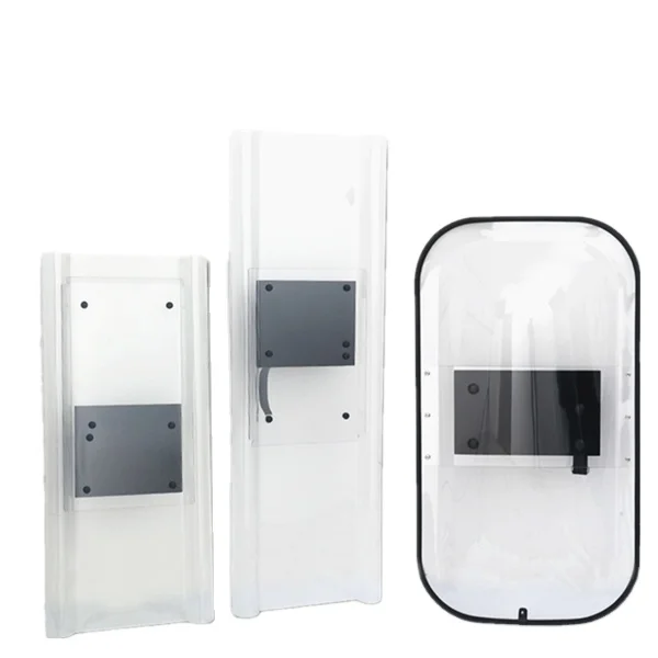 PC anti impact rectangular transparent shield