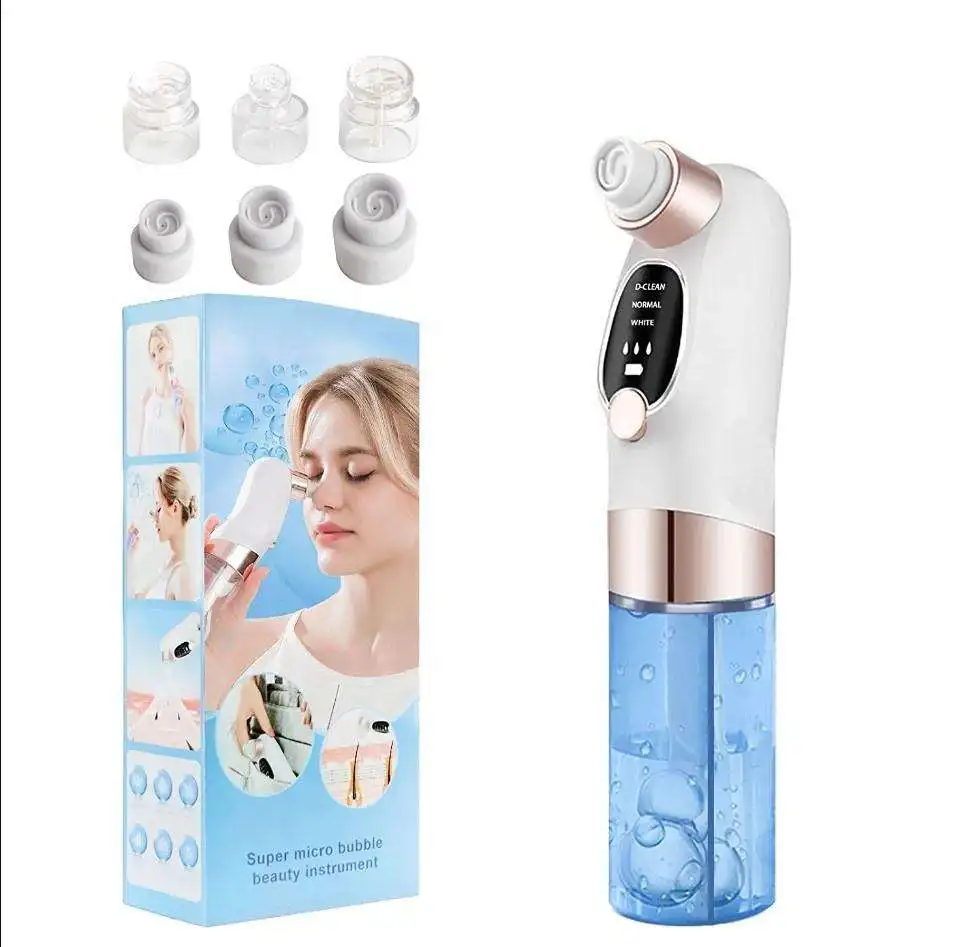 Home Use Electric Face Suction Pimple Blackhead Sucker Microbubbles Blackhead Vacuum Machine Face Pore Cleaner