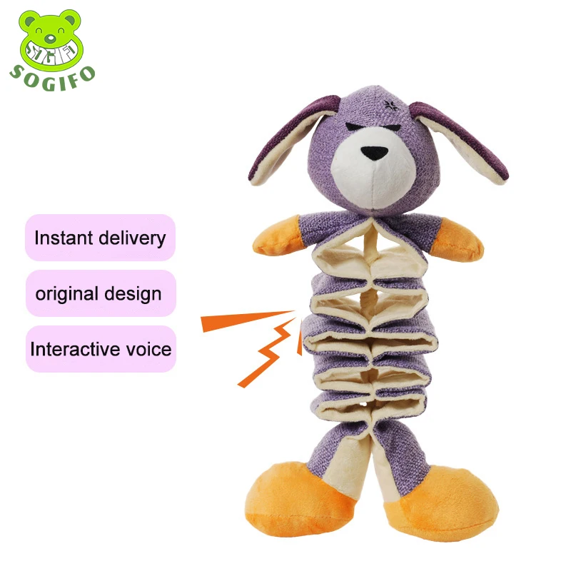 Wholesale Large Squeaky Resistance To Bite Dog Walking Plush Rope Training Toys For Dogs Pet Toys Soft Beer Canvas Manufacturer