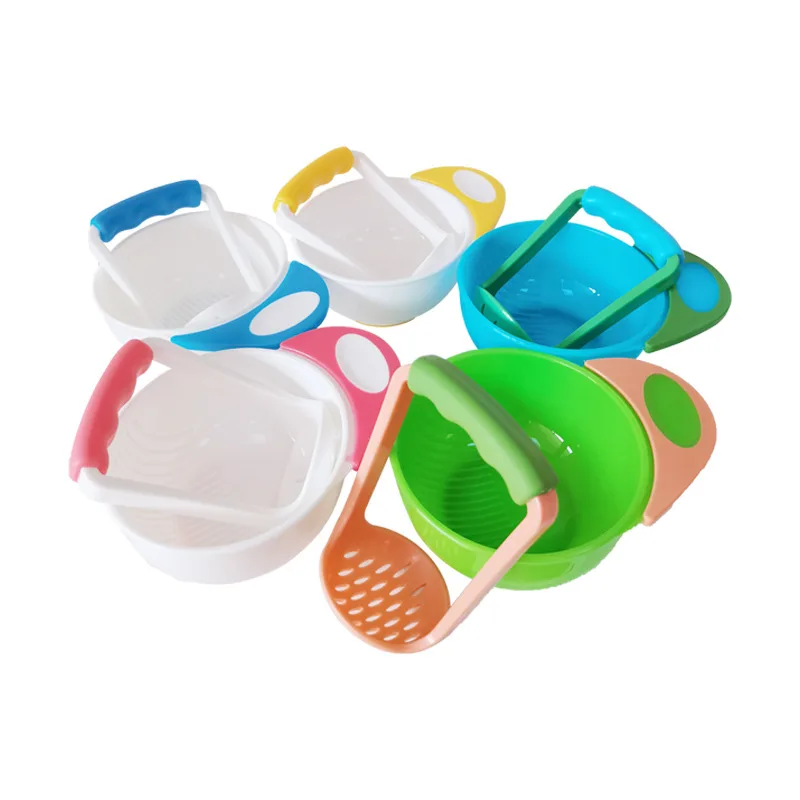 Manufacturers direct selling baby complementary food bowl Baby Grinding Bowl for making Homemade Baby Food Feed Bowl