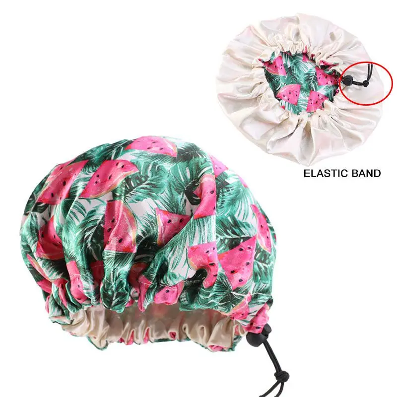 Top quality double layer adjustable  bonnet Wholesale custom silk hair baby bonnet