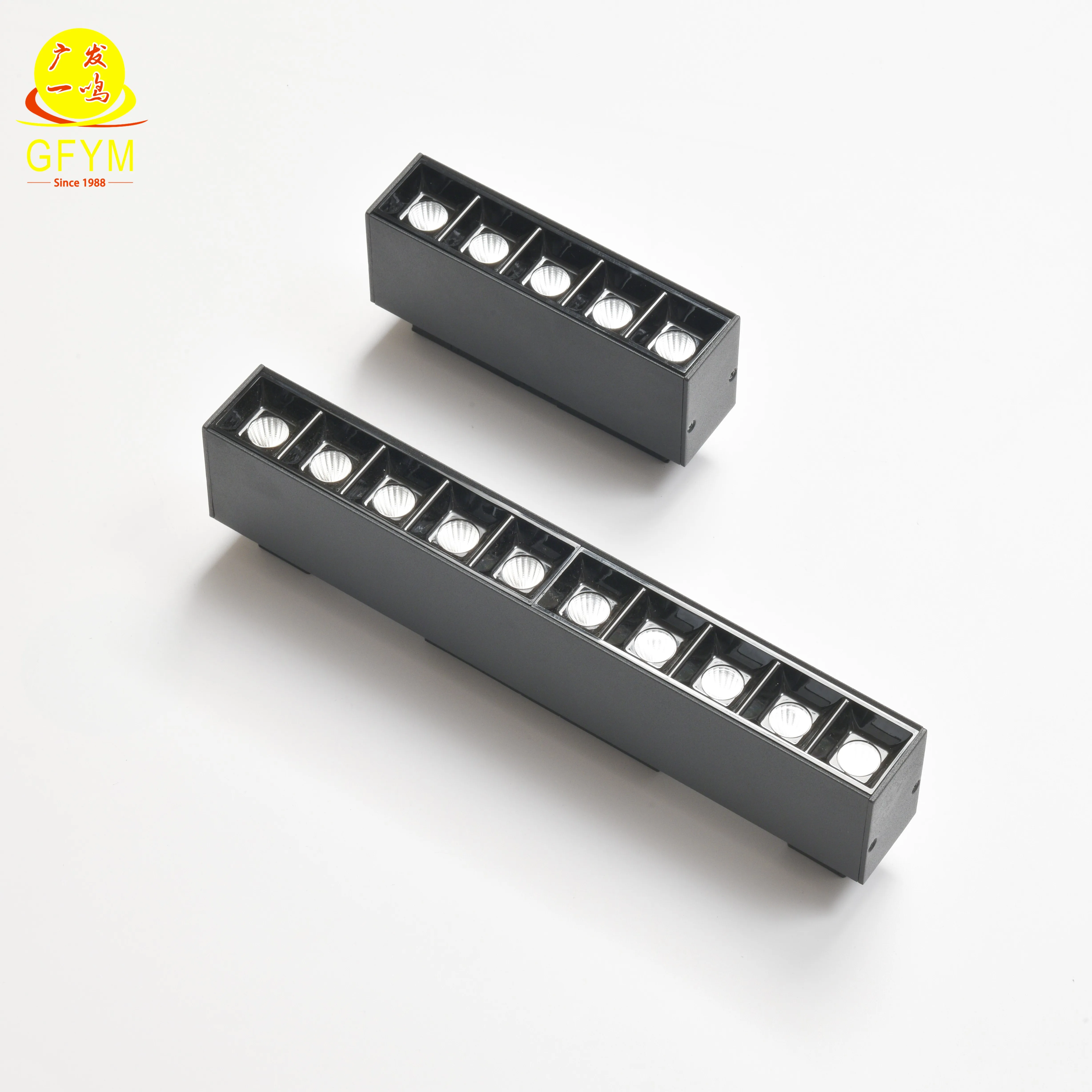 New trend GUANGFA 48V LED track light system 20W indoor magnetic track grille lamp adjustable for office rail lighting